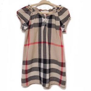 100% authentic Burberry girls dress in tan check, size 3T